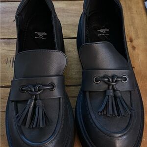 Rocket Dog Black Tassel Platform Loafers